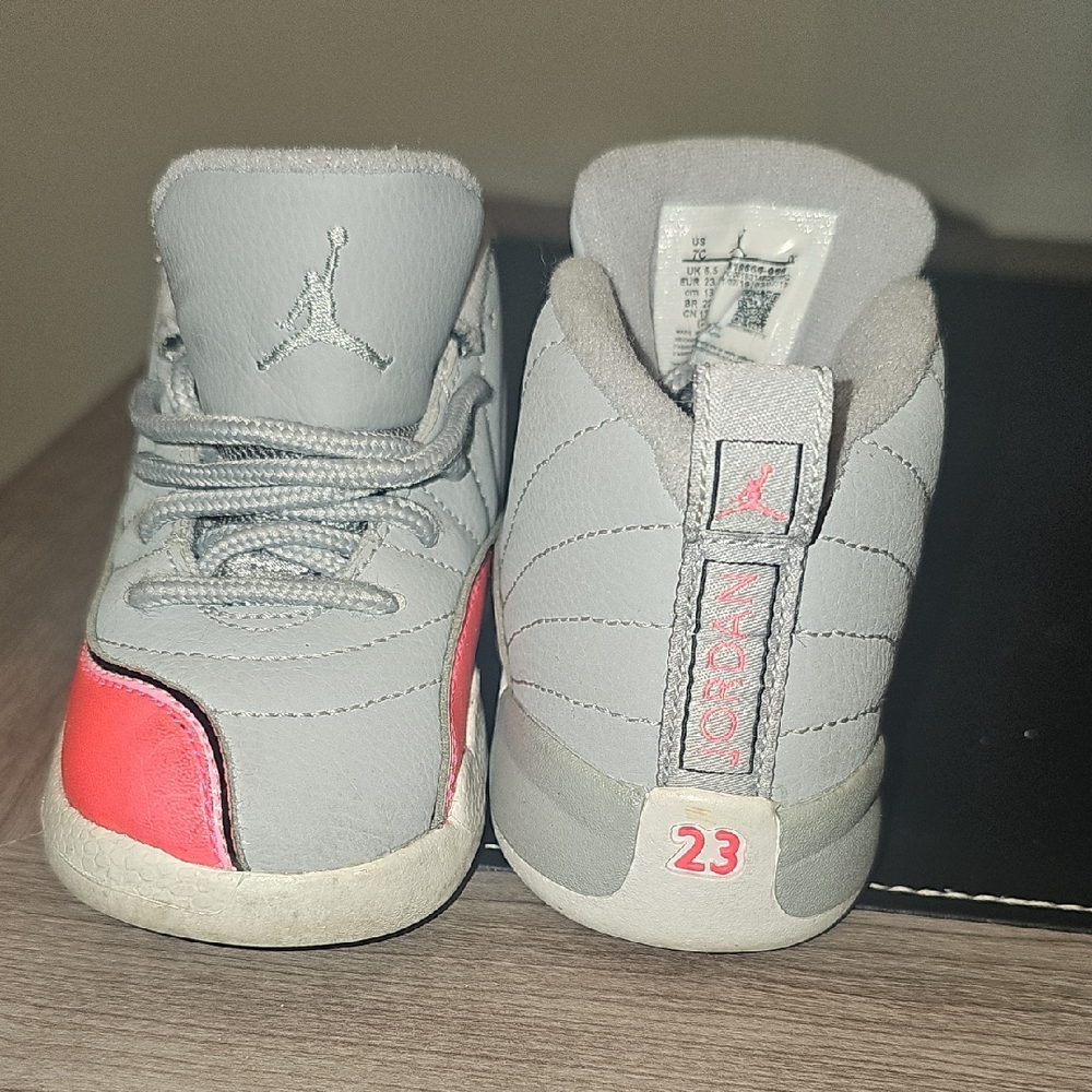 Jordan Kids Sneakers - Gray and Pink